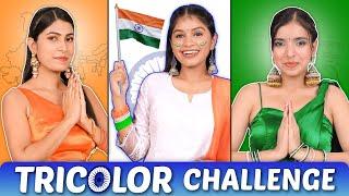 TRICOLOUR Challenge For 24 Hours | Independence Day 2023 | DIY Queen