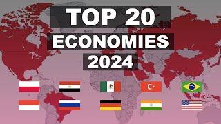 Top 20 Economies by GDP PPP 2024 | Largest Economies 2024 | Facts Nerd