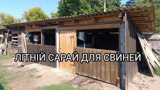 ЛІТНІЙ САРАЙ ДЛЯ СВИНЕЙ