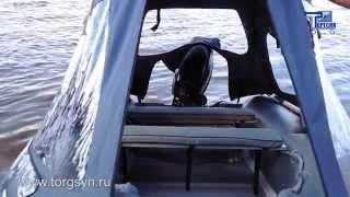 Тент для лодки Мнев и К Кайман N-380 - видео от ТоргСин