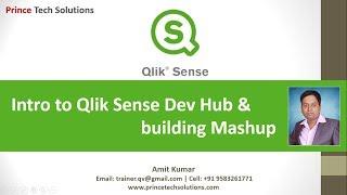 Qlik Sense Tutorial | Getting started Qlik Sense Hub and build Mashup