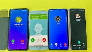 Four phones Incoming Call Telegram Samsung A72 + Samsung Not10 + Z Fold2 + Samsung A7/ Baby Phone