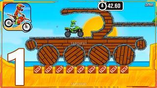 Moto X3M Bike Race Game - Gameplay Walkthrough Part 1 Level 1-14 (iOS, Android)