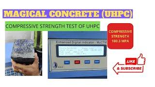 Compressive strength test of UHPC concrete#civilengineering #concrete