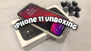 iPhone 11 + accessories UNBOXING | black, 64gb 