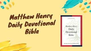 Matthew Henry Daily Devotional Bible