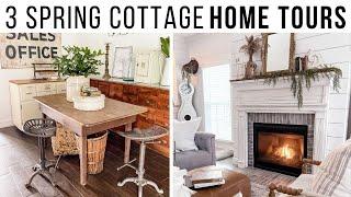 3 Spring Antique Farmhouse Style Home Tours