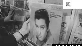 1960s USA Record Shop, Teenagers Buying Records