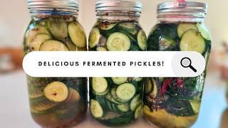 The Only Way I Eat Cucumbers! Simple Fermented Pickles Tutorial