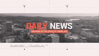 Daily News Intro (After Effects template)