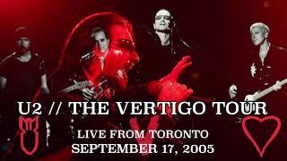 U2 Vertigo Tour live from Toronto/ Discotheque premiere with Vedder & Lanois/ Enhanced audio IEM