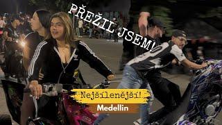 Nelegální stunty v NEJNEBEZPEČNĚJŠÍM Hoodu Kolumbie v Medellinu! Barrio Antioquia! 