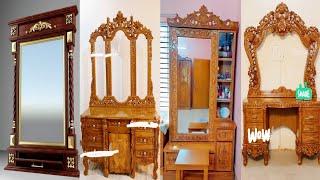 Top 20+ wooden dressing table design | Unique and modern wooden dressing table designs 2024