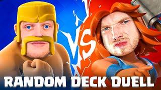 BIGSPIN vs. TRYMACS - RANDOM DECK DUELL ESKALIERT! | Clash Royale Deutsch