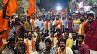 RSS Kukatpally Nagar Ganesh Shoba Yatra | Chatrapathi Shivaji Yuva Mandali | kerala Drums [ Day 4 ]