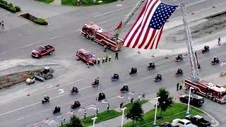 Full video: Parade of Blue for Fairway, Kansas officer Jonah Oswald