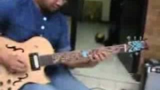 Jeko Fauzy Solo on "So Danco samba" progression ( BLUEBERRY Guitar )