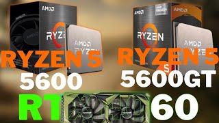 Ryzen 5 5600 vs Ryzen 5600GT - RTX 4060 - Teste Comparativo
