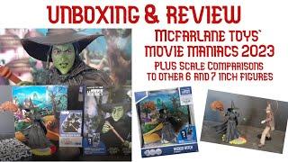 Unboxing & Review McFarlane Toys' Wicked Witch of the West 2023 Movie Maniacs