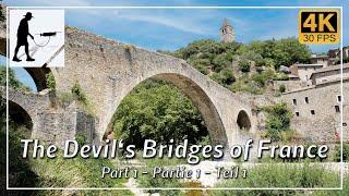 4KREPO The Devil's Bridges of France, Les ponts du diable en France - on foot and with drone, Part 1