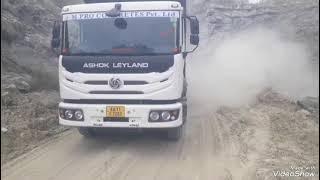 Ashok leyland under 300ft deep climbing