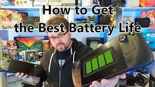 Steam Deck - How To Get The Best Battery Life In Games!