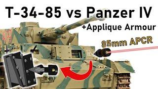 THE WORST APCR vs Up-Armoured Panzer IV | 85mm APCR vs Spaced Armour | Armour Penetration Simulation