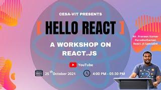 Workshop on ReactJS | Praveen Kumar Purushothaman