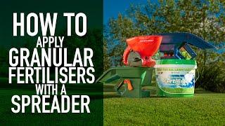 How to Apply Granular Lawn Fertilisers with a Spreader | Fertiliser Spreader Settings