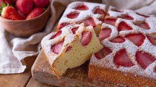 TORTA SOFFICE ALLE FRAGOLE | Ricetta Facile | Polvere di Riso