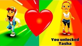 Subway Surfers - JAKE vs TASHA  LOVE WAR  - video gameplay characters VS