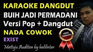 Karaoke Buih Jadi Permadani Versi Dangdut || Nada Pria