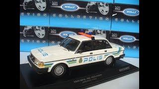 Minichamps 1/18 Volvo 240 GL Polis Sweden Politie modelauto schaalmodel miniatuur