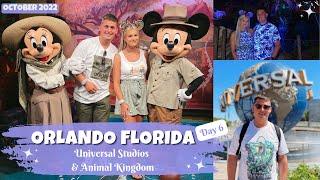 ORLANDO FLORIDA  DISNEY WORLD VLOG  Day 6 • Universal Studios & Animal Kingdom - October 2022