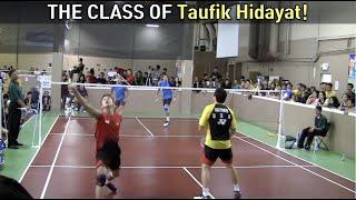 Legendary Class! Taufik Hidayat. There must be a spring on his wrist.