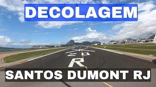 Decolagem emocionante de um Boeing 737-800 no Aeroporto SantoS Dumont Rio de Janeiro RJ