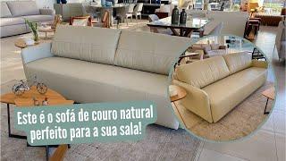 Um sofá delicado e sofisticado, todo em couro natural | Fratelli House