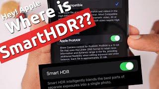 iPhone Camera Smart HDR Not Working, WHY??