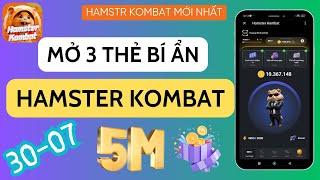 Hamster Kombat | Mở 3 Thẻ Bí Ẩn Ngày 30 tháng 07 Có Ngay 5 Triệu Điểm - Crypto Đây Rồi