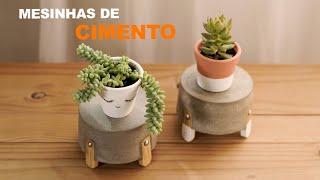 MINI MESINHAS DE CIMENTO - Faça Você Mesmo/DIY