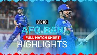 Full Match Short Highlights | Afghanistan Beat Bangladesh 2-1 | AFG v BAN | ACB | Sharjah