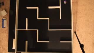 half size micromouse running in classic size maze