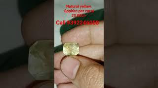 #natural #yellowsaphhire #gemstone #contact 9392246058 per carat 20,000/-