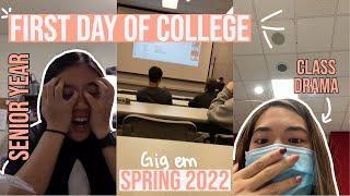 First day of College Vlog @ TAMU// Spring Semester