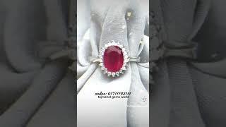  Buy Natural Loose Burma Ruby Gemstones Ring at tajmahal gems world #Shorts