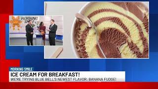 Morning Smile: TIA tries new Blue Bell Banana Fudge ice cream