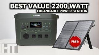 Growatt Infinity 2000 | 2200w LiFePO4 Power Station Solar Generator