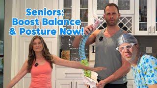 Better Balance & Posture: Gentle Exercises for Seniors with Household Items!