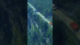 Traffic Jam in the Death Road, North Yungas Road, Bolivia