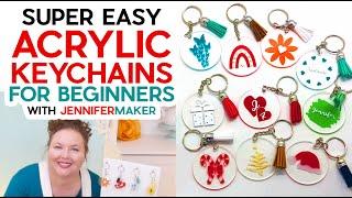 Easy Acrylic Keychains Tutorial | Start to Finish with a Cricut!